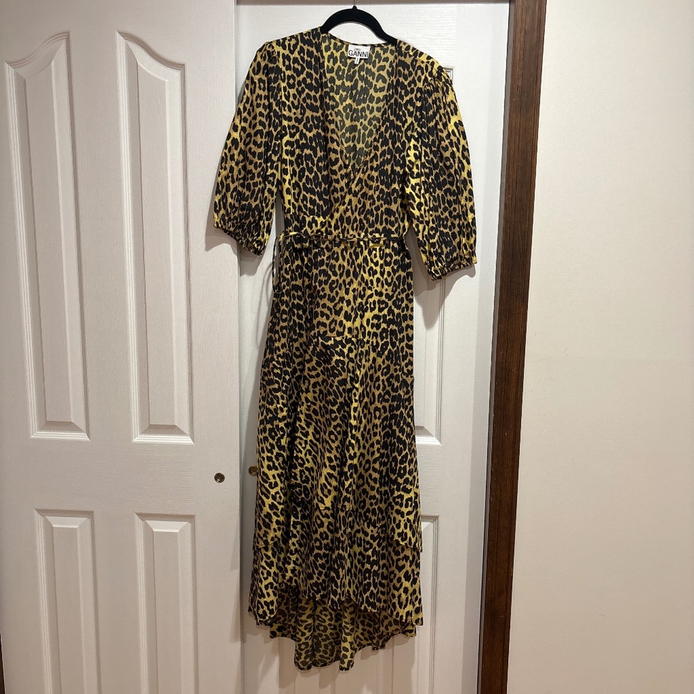 Ganni high low dress